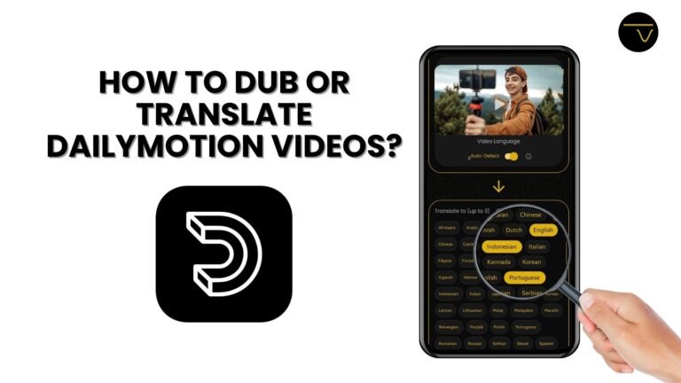 Dub or Translate Dailymotion Videos