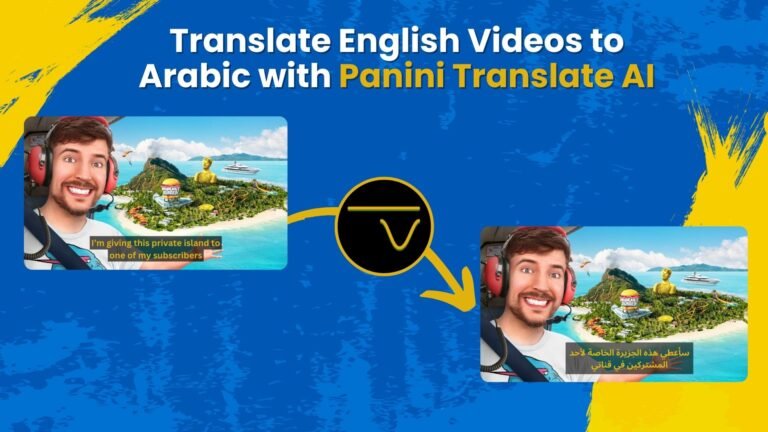 How to translate English videos to Arabic with AI in 2024