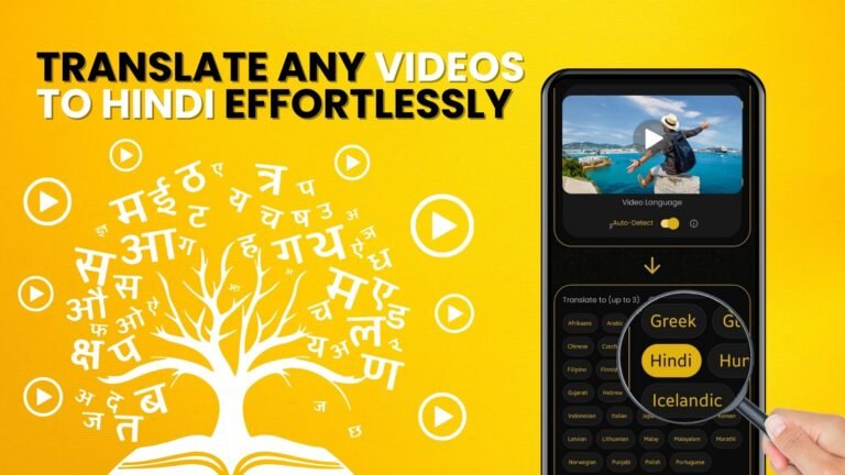 Translate or Dub any Videos to Hindi Effortlessly with AI