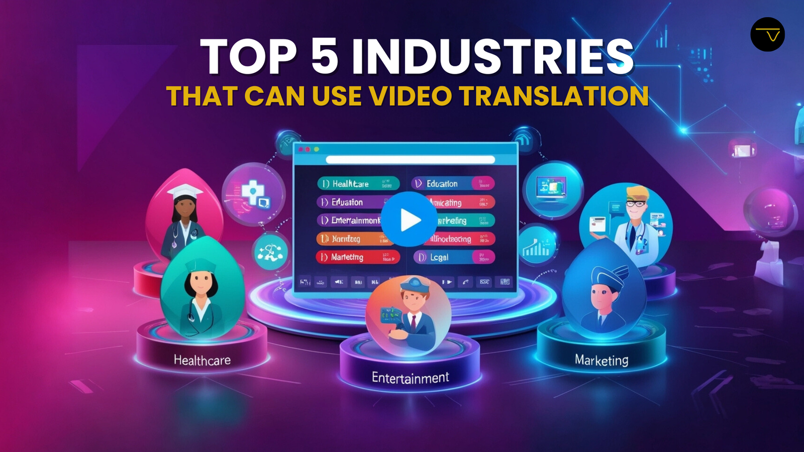 Top 5 Industries That Can Benefit from AI Video Translation Services